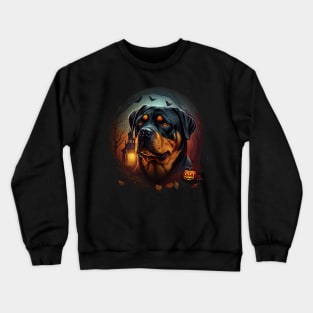 Rottweiler halloween Crewneck Sweatshirt